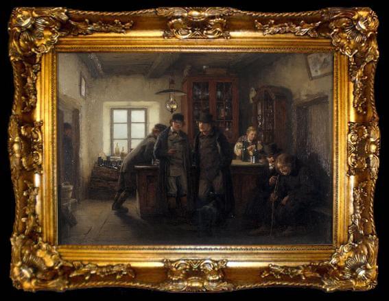 framed  HOFFMANN, Hans Farmers in a Barrelhouse, ta009-2